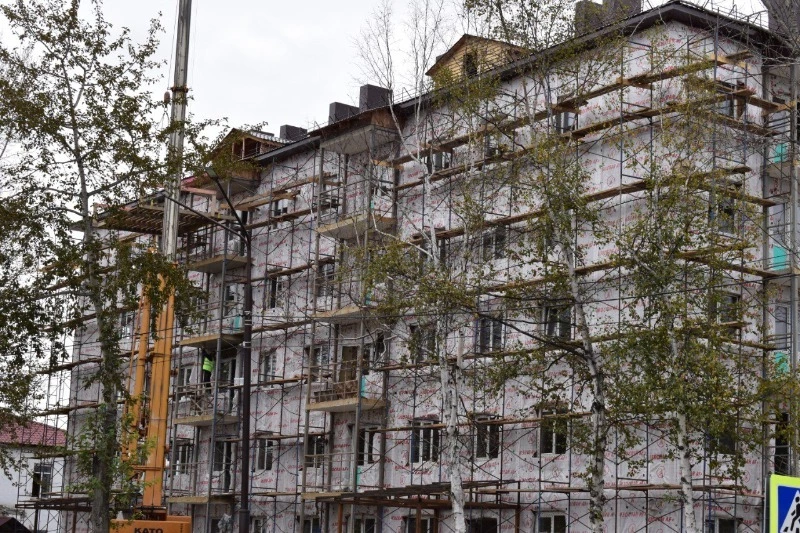 В Смирных активно идёт строительство домов