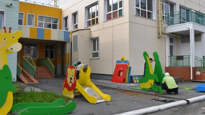 В сентябре детский сад "Островок" встретит ребят обновленным и преображенным