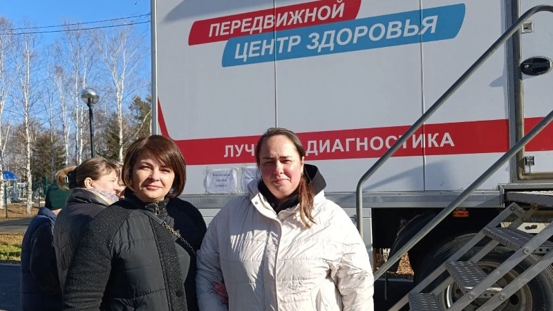 На территории парка "МИР" функционировал мобильный медицинский комплекс